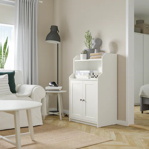 TỦ 2 CÁNH HAUGA IKEA - TRẮNG 70x116 cm