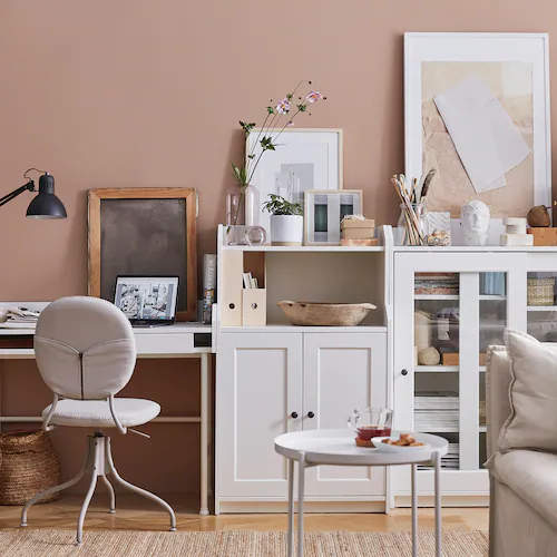 TỦ 2 CÁNH HAUGA IKEA - TRẮNG 70x116 cm