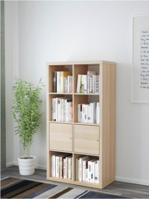 TỦ KỆ KALLAX IKEA - MÀU SỒI 77x147 cm