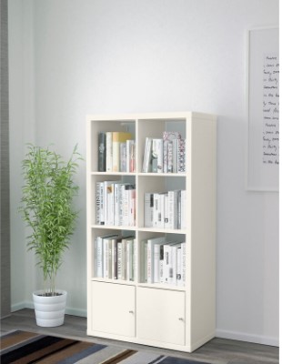 TỦ KỆ KALLAX IKEA - TRẮNG 77x147 cm