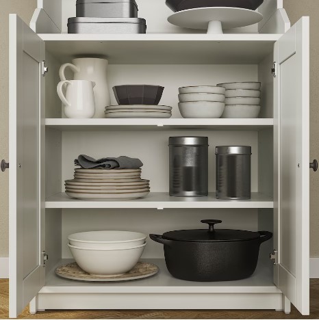 TỦ KỆ KẾT HỢP LƯU TRỮ HAUGA IKEA - TRẮNG 279x46x199 cm