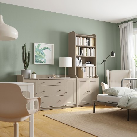 TỦ KỆ LƯU TRỮ HAUGA IKEA - BE 210x46x199 cm