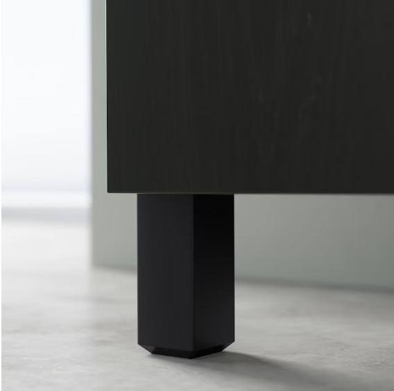 TỦ LƯU TRỮ CÓ CỬA BESTÅ IKEA - ĐEN NÂU BÓNG 180x42x112 cm