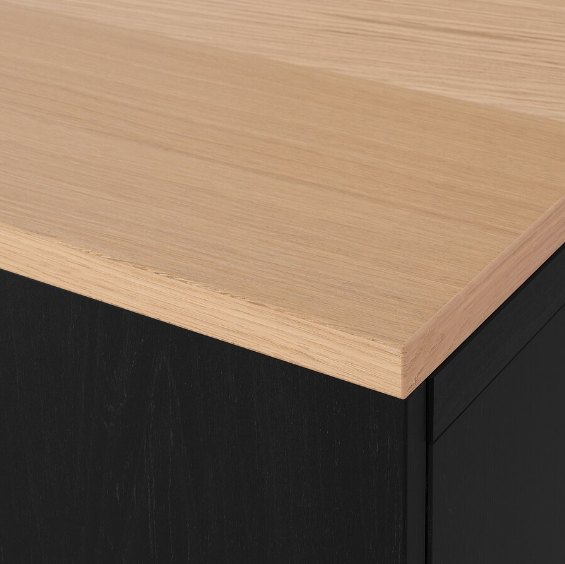 TỦ LƯU TRỮ KẾT HỢP BESTÅ IKEA - NÂU ĐEN SỒI 120x42x240 cm