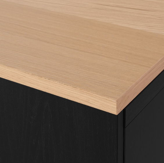 TỦ LƯU TRỮ KẾT HỢP BESTÅ IKEA - NÂU ĐEN SỒI 120x42x240 cm