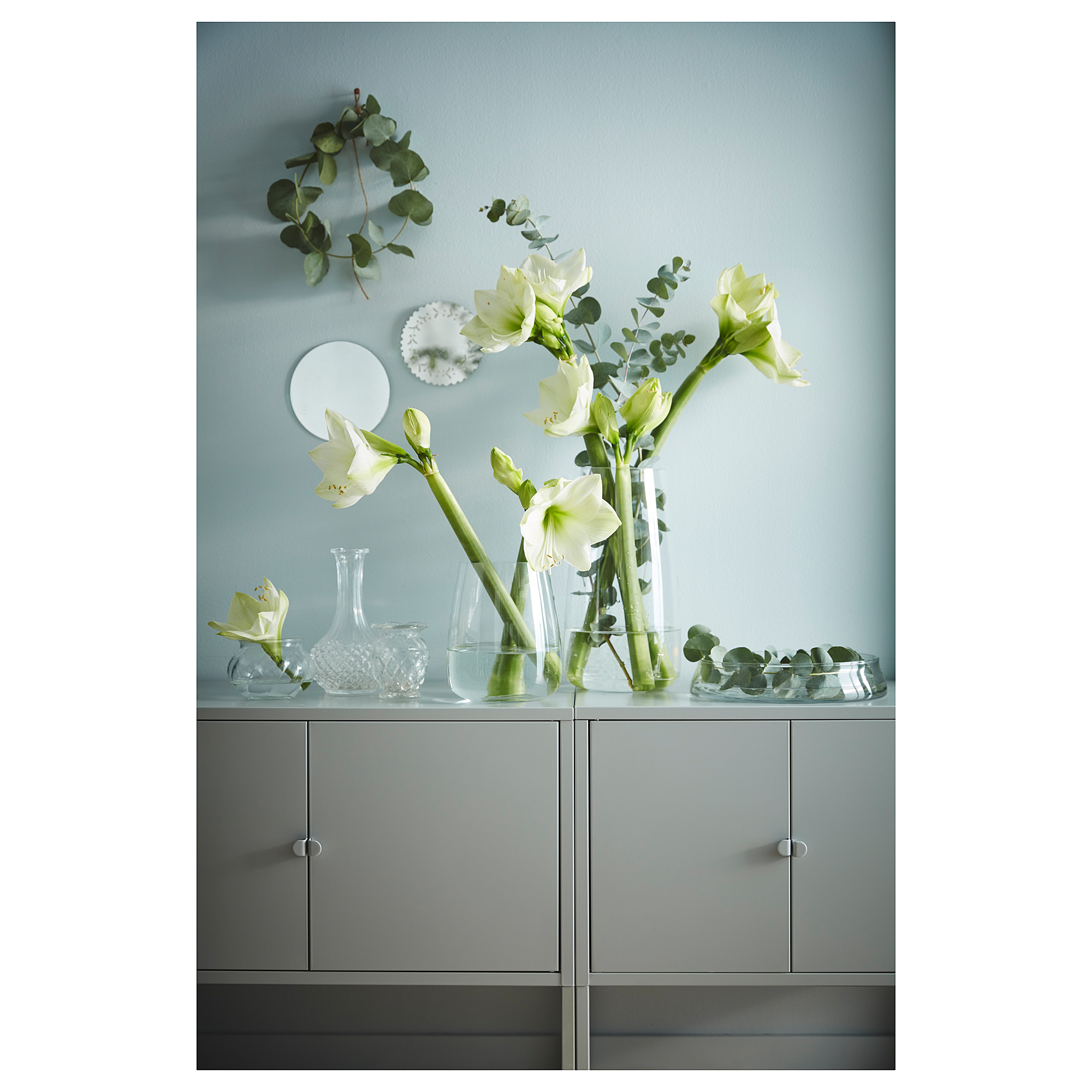 TỦ KIM LOẠI LIXHULT IKEA - XÁM 60 X 35 cm