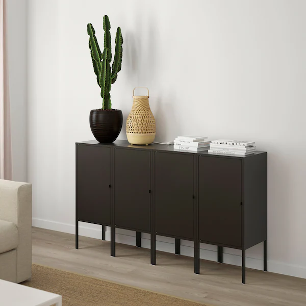 TỦ KIM LOẠI ĐỨNG LIXHULT IKEA - ĐEN 35x60 cm