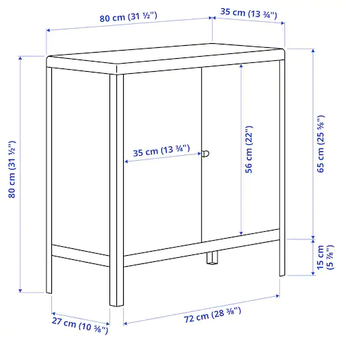 TỦ KOLBJÖRN IKEA - BE 80x81 cm