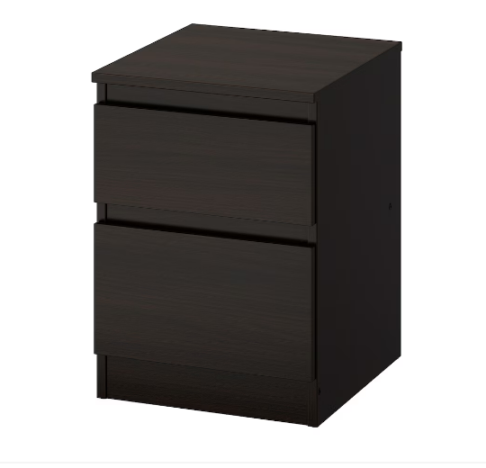 TỦ 2 NGĂN KULLEN IKEA - ĐEN 35X49cm