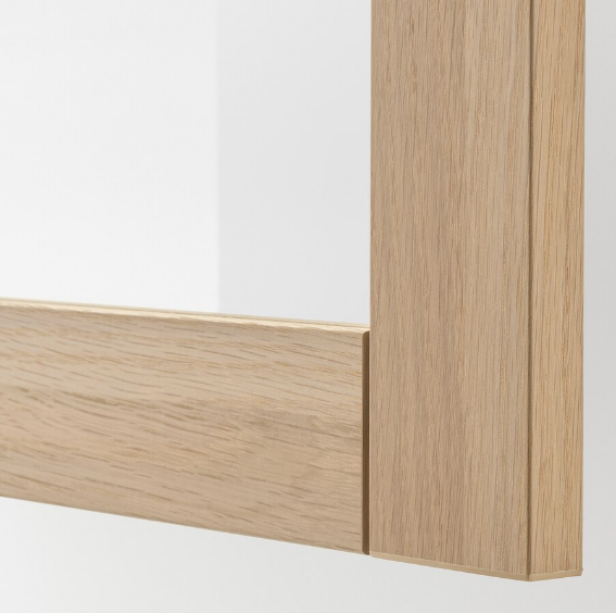 TỦ LƯU TRỮ CÓ CỬA KÍNH BESTÅ IKEA - MÀU SỒI 180x42x74 cm