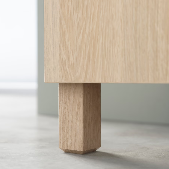 TỦ LƯU TRỮ CÓ CỬA KÍNH BESTÅ IKEA - MÀU SỒI 180x42x74 cm