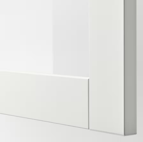 TỦ LƯU TRỮ CÓ CỬA KÍNH BESTÅ IKEA - TRẮNG 180x42x74 cm