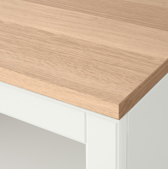 TỦ LƯU TRỮ CÓ CỬA KÍNH TRONG SUỐT BESTÅ IKEA - TRẮNG/ SỒI 180x42x76 cm