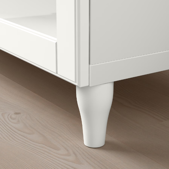 TỦ LƯU TRỮ CÓ CỬA KÍNH TRONG SUỐT BESTÅ IKEA - TRẮNG/ SỒI 180x42x76 cm
