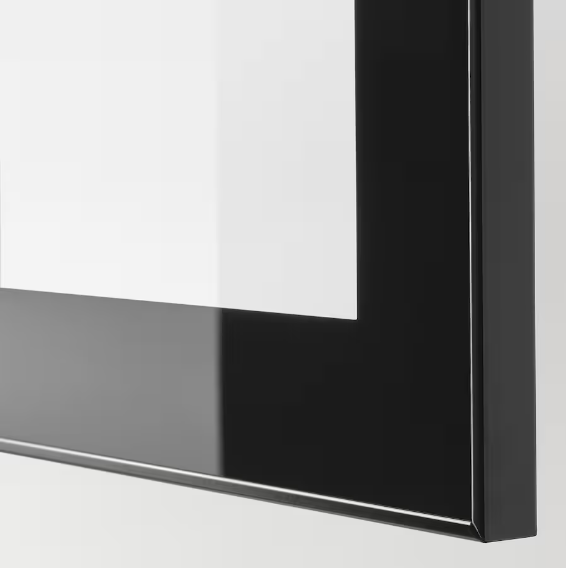 TỦ LƯU TRỮ CÓ CỬA KÍNH BESTÅ IKEA - ĐEN/NÂU 180x42x74 cm