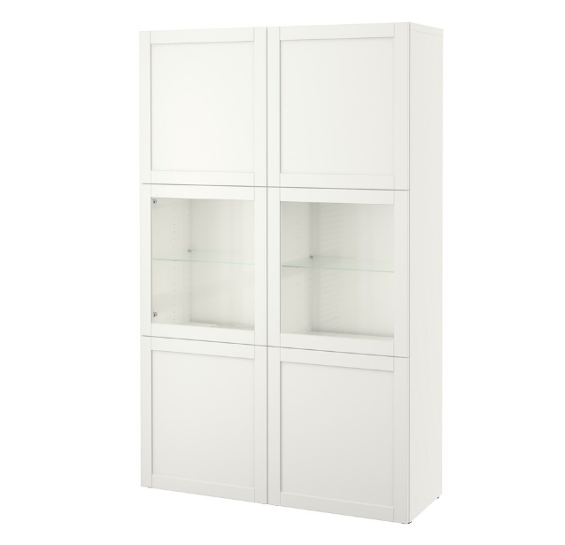 TỦ LƯU TRỮ CÓ CỬA BESTÅ IKEA - TRẮNG 120x42x193 cm