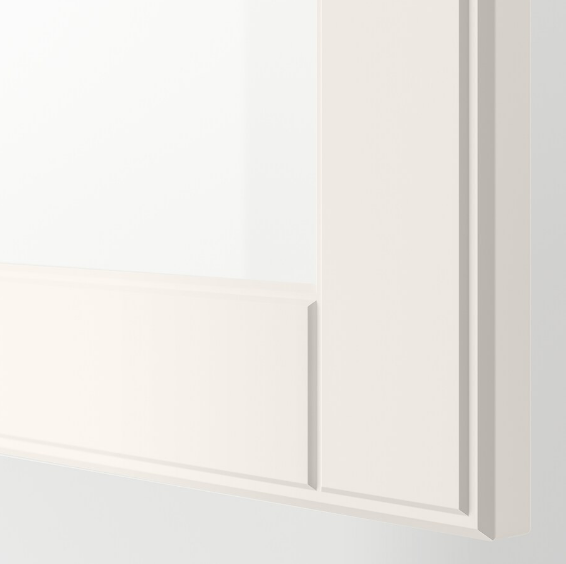 TỦ LƯU TRỮ CÓ CỬA KÍNH BESTÅ IKEA - TRẮNG 180x42x74 cm