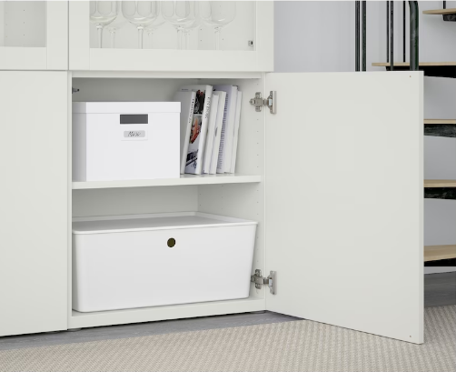 TỦ LƯU TRỮ CÓ CỬA BESTÅ IKEA - TRẮNG 120x42x193 cm