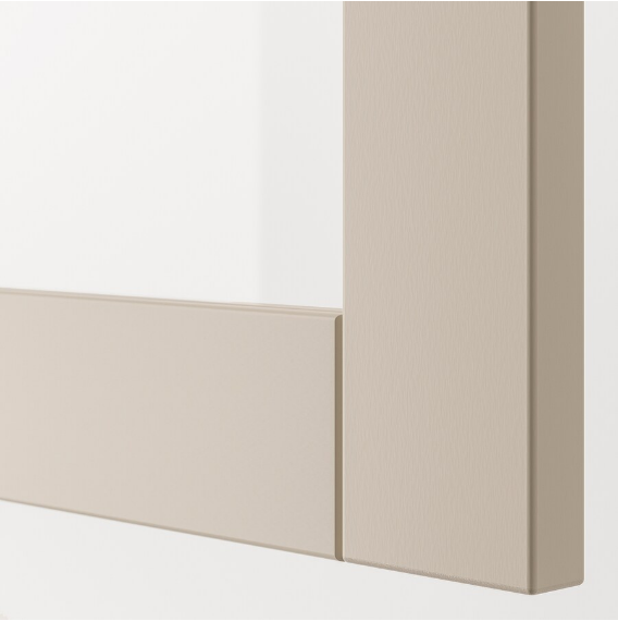 TỦ LƯU TRỮ CÓ CỬA BESTÅ IKEA - TRẮNG/XÁM NHẠT 180x42x112 cm