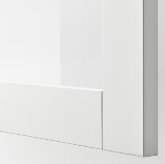 TỦ LƯU TRỮ CÓ CỬA KÍNH BESTÅ IKEA - TRẮNG 60x42x193 cm