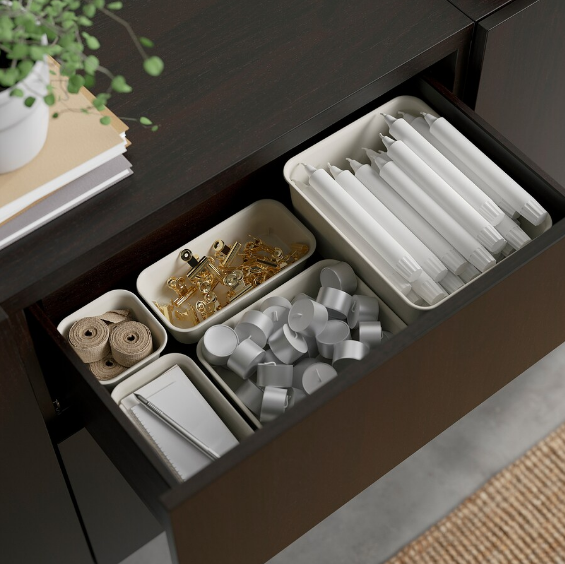 TỦ LƯU TRỮ KẾT HỢP BESTÅ IKEA - NÂU ĐEN 120x42x213 cm