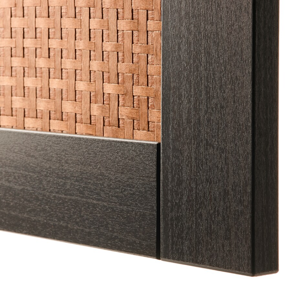 TỦ LƯU TRỮ CÓ NGĂN KÉO BESTÅ IKEA - ĐEN/ NÂU 180x42x74 cm