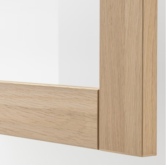 TỦ LƯU TRỮ CÓ CỬA KÍNH BESTÅ IKEA - SỒI 60x42x193 cm