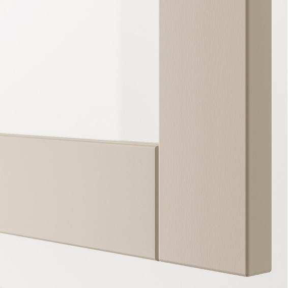TỦ LƯU TRỮ CÓ NGĂN KÉO BESTÅ IKEA - TRẮNG/XÁM NHẠT 180x42x74 cm