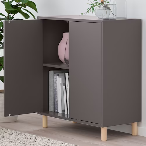 TỦ LƯU TRỮ CÓ CHÂN EKET IKEA - XÁM ĐẬM 70x35x80 cm