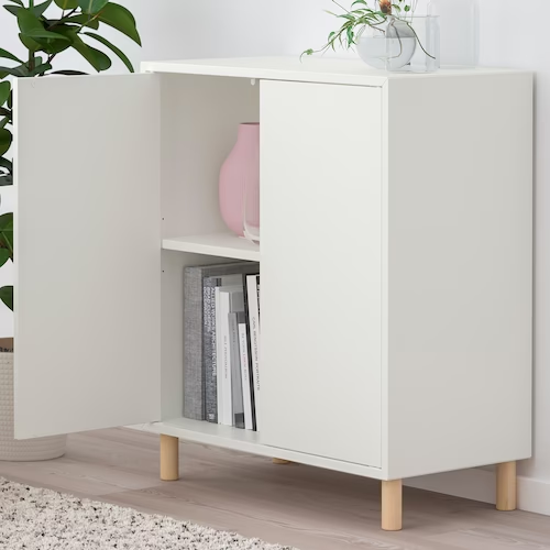 TỦ LƯU TRỮ CÓ CHÂN EKET IKEA - TRẮNG 70x35x80 cm