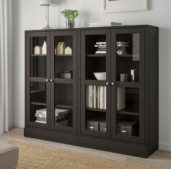 TỦ LƯU TRỮ CÓ CHÂN HAVSTA IKEA - NÂU 162x37x134 cm