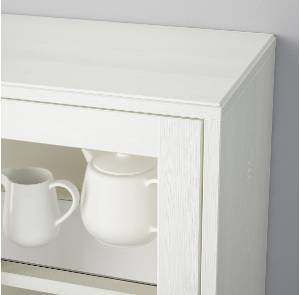 TỦ LƯU TRỮ CÓ CỬA KÍNH HAVSTA IKEA - TRẮNG 162x37x134 cm