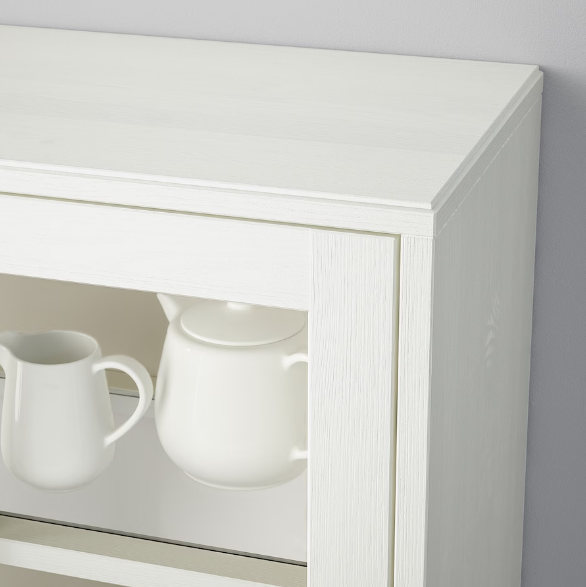TỦ LƯU TRỮ CÓ CỬA KÍNH HAVSTA IKEA - TRẮNG 81x47x212 cm