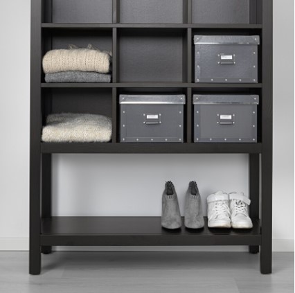 TỦ LƯU TRỮ HEMNES IKEA - NÂU ĐEN 99x130x37 cm