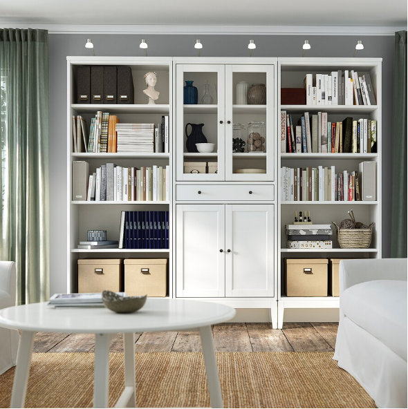 TỦ LƯU TRỮ IDANÄS IKEA - TRẮNG 244x39x211 cm
