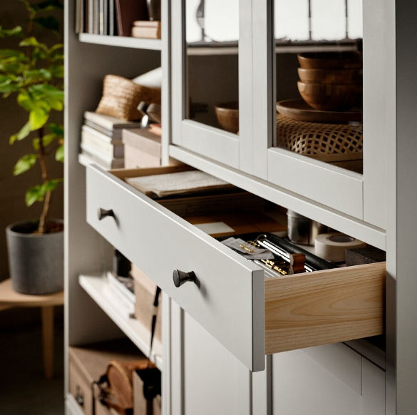 TỦ LƯU TRỮ IDANÄS IKEA - TRẮNG 244x39x211 cm