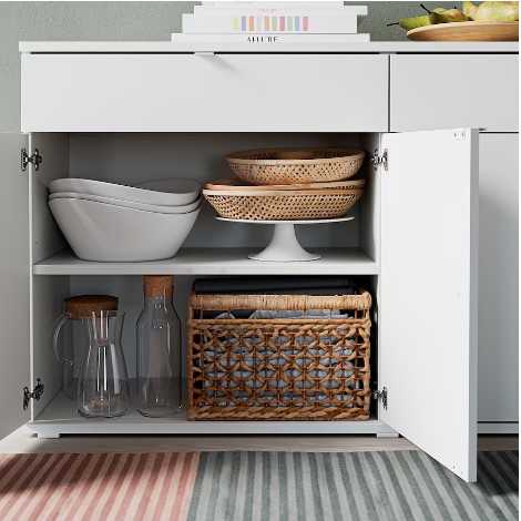 TỦ LƯU TRỮ VIHALS IKEA - TRẮNG 140x37x75 cm