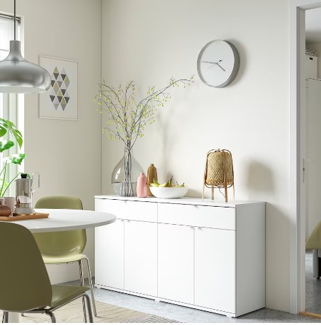 TỦ LƯU TRỮ VIHALS IKEA - TRẮNG 140x37x75 cm