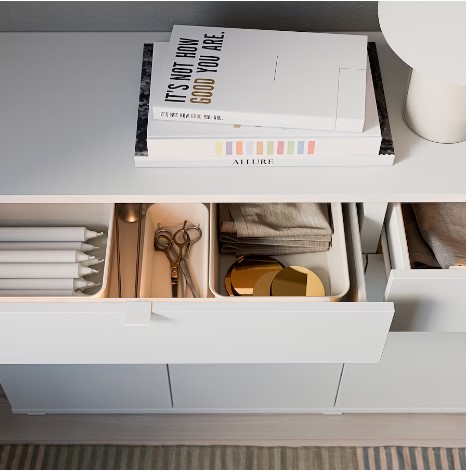 TỦ LƯU TRỮ VIHALS IKEA - TRẮNG 140x37x75 cm