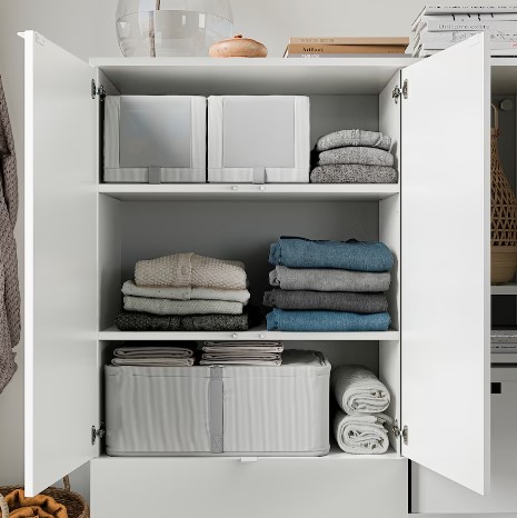 TỦ LƯU TRỮ VIHALS IKEA - TRẮNG 105x37x140 cm