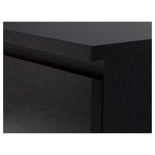 TỦ 3 NGĂN KÉO MALM IKEA - NÂU ĐEN 80x78 cm