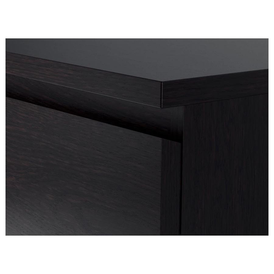 TỦ 6 NGĂN KÉO MALM IKEA - NÂU ĐEN 80x123 cm