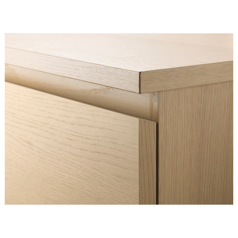 TỦ 6 NGĂN KÉO MALM IKEA - SỒI TRẮNG 80x123 cm