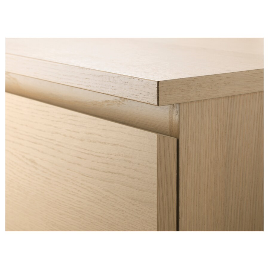 TỦ 6 NGĂN KÉO MALM IKEA - SỒI TRẮNG 160x78 cm