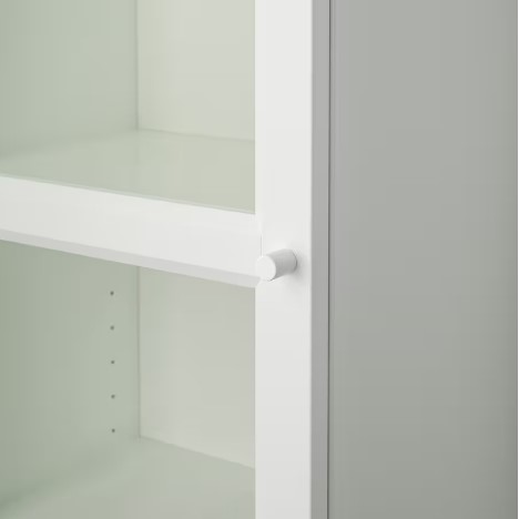 TỦ SÁCH MỞ RỘNG CÓ CỬA KÍNH BILLY / OXBERG IKEA - TRẮNG 40x30x237 cm
