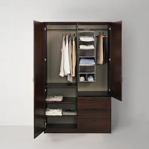 TỦ QUẦN ÁO MUSKEN IKEA - NÂU 124x60x201 cm