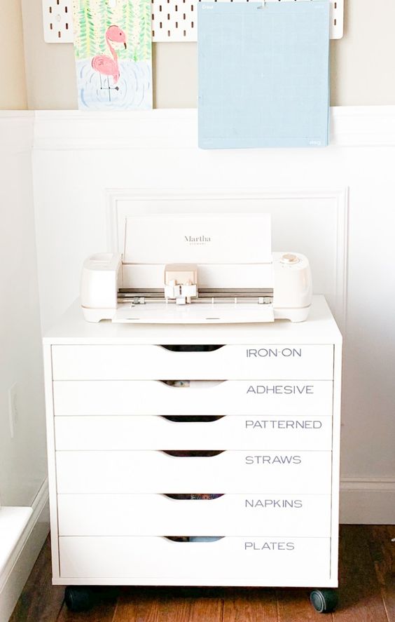 TỦ NGĂN KÉO CÓ BÁNH XE ALEX IKEA - TRẮNG 67x66 cm