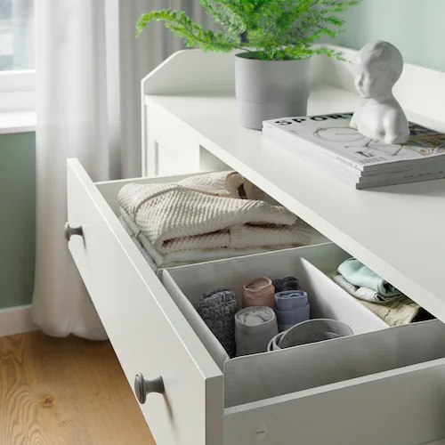 TỦ PHỤ HAUGA IKEA - TRẮNG 140x84 cm