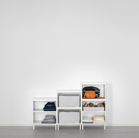 TỦ QUẦN ÁO 5 CÁNH PLATSA IKEA - TRẮNG 180x42x113 cm