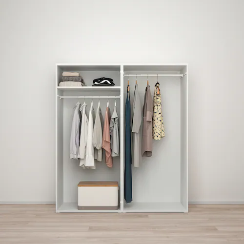 TỦ QUẦN ÁO 4 CÁNH PLATSA IKEA - TRẮNG 160x57x181 cm